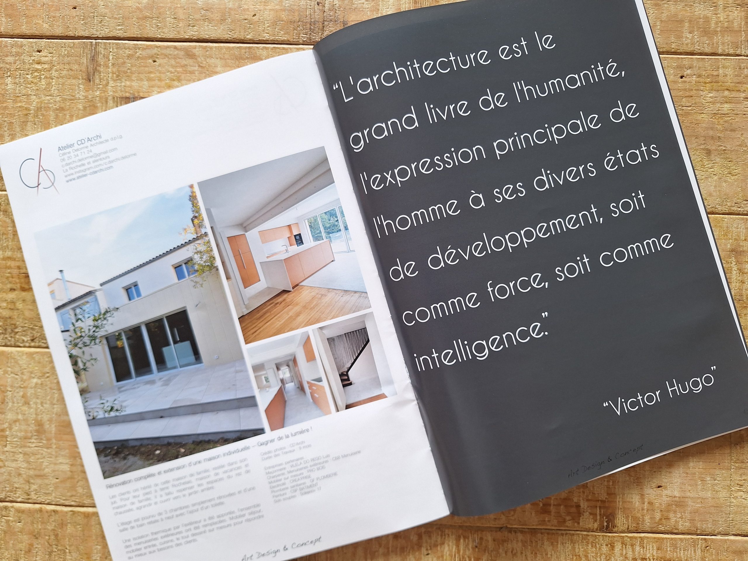 Magasine AD CONCEPT - Céline Delorme - Architecte DPLG